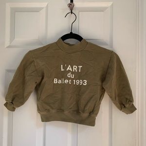 Zara toddler crew neck sweatshirt